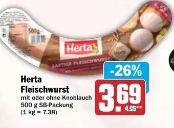 HIT Herta Fleischwurst Angebot