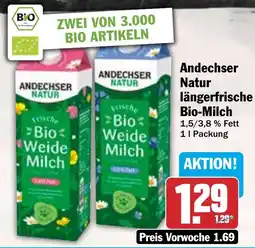 HIT Andechser Natur längerfrische Bio-Milch Angebot