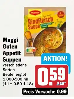 HIT Maggi Guten Appetit Suppen Angebot