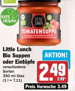 HIT Little Lunch Bio Suppen oder Eintöpfe Angebot