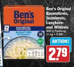 HIT Ben's Original Basmatireis, Jasminreis, Langkorn- und Wildreis Angebot