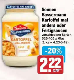 HIT Sonnen Bassermann Kartoffel mal anders oder Fertigsaucen Angebot