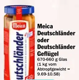 HIT Meica Deutschländer oder Deutschländer Geflügel Angebot