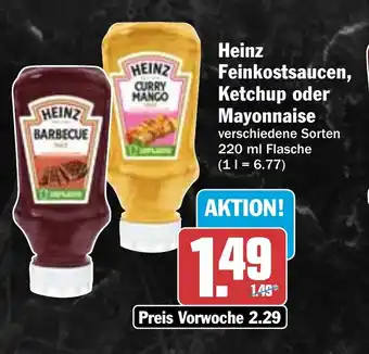 HIT Heinz Feinkostsaucen, Ketchup oder Mayonnaise Angebot