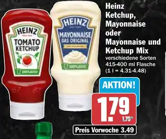 HIT Heinz Ketchup, Mayonnaise oder Mayonnaise und Ketchup Mix Angebot