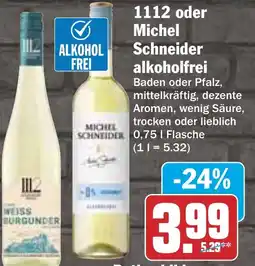 HIT 1112 oder Michel Schneider alkoholfrei Angebot