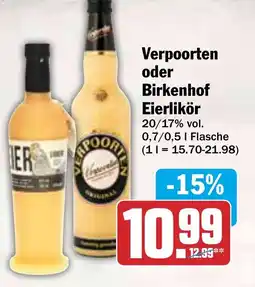 HIT Verpoorten oder Birkenhof Eierlikör Angebot