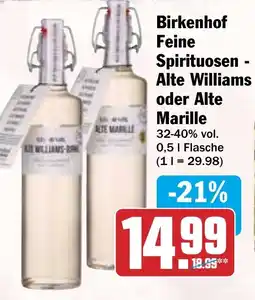 HIT Birkenhof Feine Spirituosen - Alte Williams oder Alte Marille Angebot