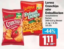 HIT Lorenz Crunchips oder Erdnuẞlocken Angebot