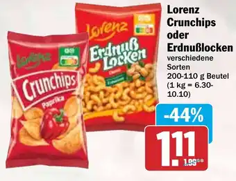 HIT Lorenz Crunchips oder Erdnuẞlocken Angebot