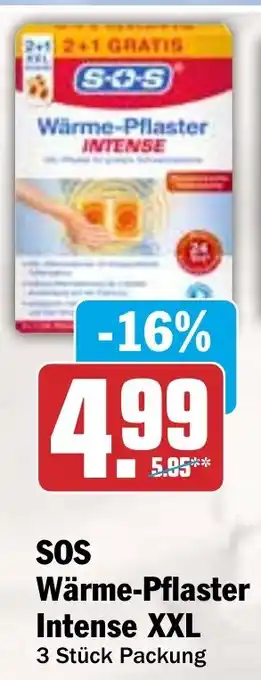 HIT SOS Wärme-Pflaster Intense XXL Angebot