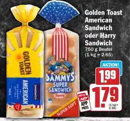 HIT Golden Toast American Sandwich oder Harry Sandwich Angebot