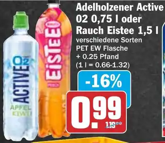 HIT Adelholzener Active 02 oder Rauch Eistee Angebot