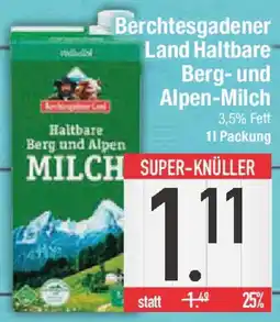 E-Center Berchtesgadener Land Haltbare Berg-und Alpen-Milch Angebot