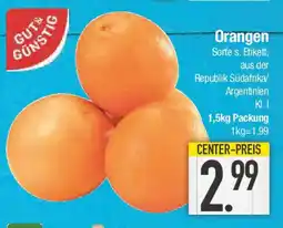 E-Center GUT& GÜNSTIG Orangen Angebot