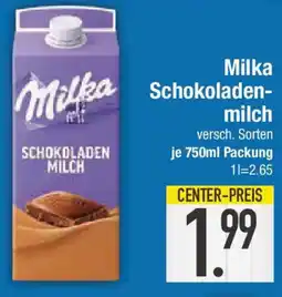 E-Center Milka Schokoladen- milch Angebot
