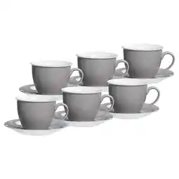 Netto Marken-Discount Ritzenhoff & Breker Milchkaffee Tassen mit Untertassen Doppio 350 ml 6er Set Angebot