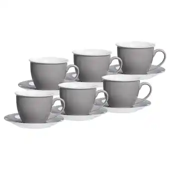 Netto Marken-Discount Ritzenhoff & Breker Milchkaffee Tassen mit Untertassen Doppio 350 ml 6er Set Angebot