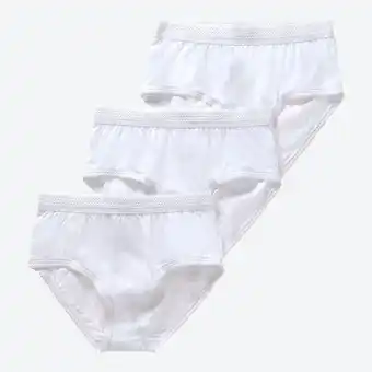 NKD Damen-Taillenslip aus reiner Baumwolle, 3er-Pack Angebot