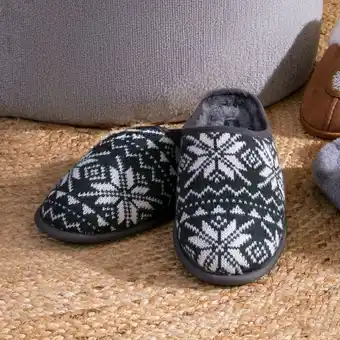 NKD Damen-Hausschuhe mit Norweger-Muster Angebot