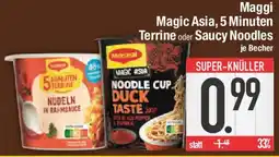 E-Center Maggi Magic Asia, 5 Minuten Terrine oder Saucy Noodles Angebot
