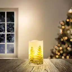 NKD LED-Echtwachskerze mit Flackerfunktion, Ø ca. 7,5x12,5cm Angebot