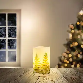 NKD LED-Echtwachskerze mit Flackerfunktion, Ø ca. 7,5x12,5cm Angebot