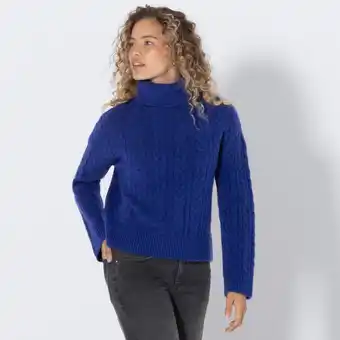 NKD Damen-Zopfstrickpullover mit Rollkragen Angebot