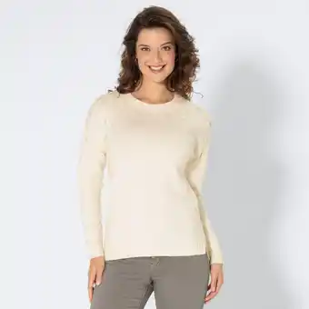NKD Damen-Pullover mit Blumen- und Perlen-Details Angebot