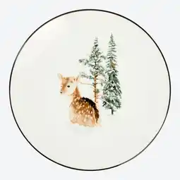 NKD Dessertteller mit Wald-Motiv Angebot