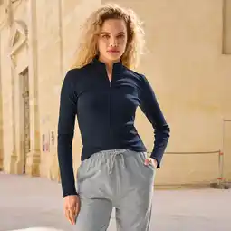 NKD Damen-Jerseyjacke mit Rippenstruktur Angebot