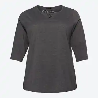 NKD Damen-Shirt in Mélange-Optik, große Größen Angebot