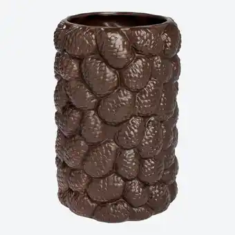 NKD Vase aus Keramik im Zapfen-Design, Ø ca. 18x27cm Angebot