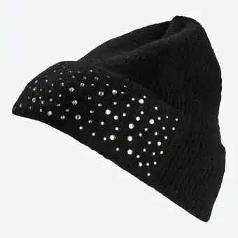 NKD Damen-Strickmütze mit Strasssteinen Angebot