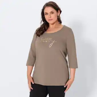 NKD Damen-Langarmshirt mit 3/4 Arm, große Größen Angebot