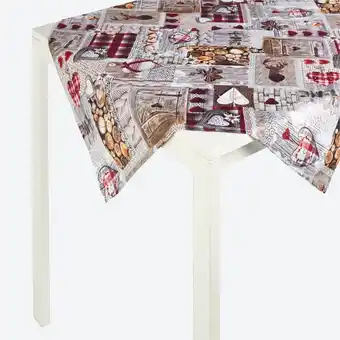 NKD Mitteldecke mit Patchwork-Aufdruck, ca. 80x80cm Angebot