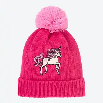 NKD Kinder-Strickmütze mit Bommel und Einhornmotiv Angebot