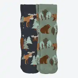NKD Kinder-Thermosocken mit Waldtier-Motiv, 2er-Pack Angebot