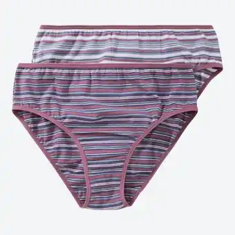 NKD Damen-Rioslip mit Streifen, 2er-Pack Angebot