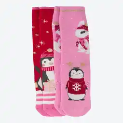 NKD Kinder-ABS-Socken mit Weihnachts-Motiv, 2er-Pack Angebot