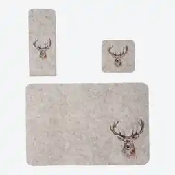 NKD Tisch-Set mit Hirsch-Motiv, 6-teilig Angebot