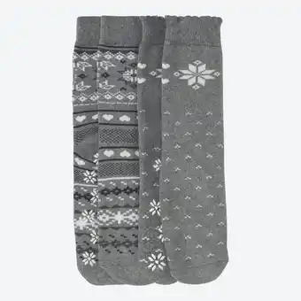 NKD Damen-ABS-Socken in winterlichem Design, 2er-Pack Angebot