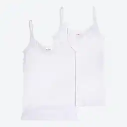 NKD Damen-Unterhemd mit Batist-Design, 2er-Pack Angebot