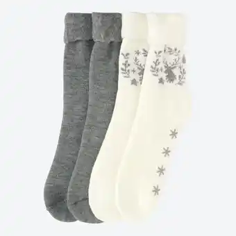 NKD Damen-ABS-Kuschelsocken, 2er-Pack Angebot
