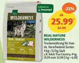 Fressnapf REAL NATURE WILDERNESS Trockennahrung für Hunde. Angebot