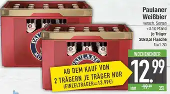 E-Center Paulaner Weißbier Angebot