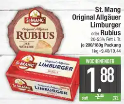 E-Center St. Mang Original Allgäuer Limburger oder Rubius Angebot
