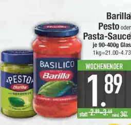 E-Center Barilla Pesto oder Pasta-Sauce Angebot
