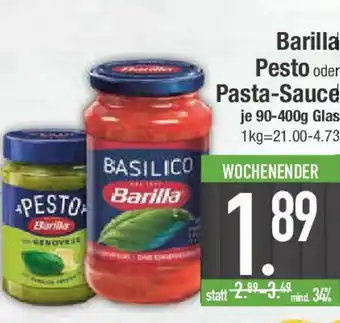 E-Center Barilla Pesto oder Pasta-Sauce Angebot