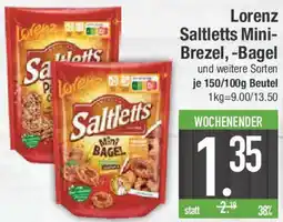 E-Center Lorenz Saltletts Mini- Brezel, Bagel Angebot